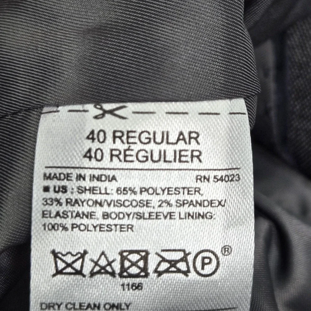 Banana Republic‎ Men Blazer 40R Gray Clean Girl Button Slim Long Sleeve NWT